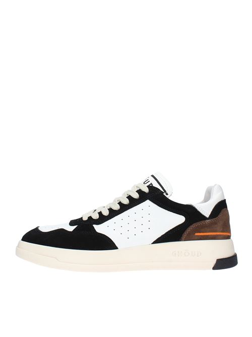 Sneakers modello TWEENER in pelle e camoscio. GHOUD | TWLM LS10BIANCO-NERO